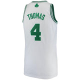 Men's adidas Isaiah Thomas White Boston Celtics Home Finished Authentic Jersey  White