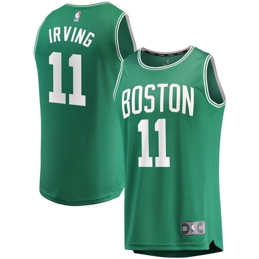 Youth Fanatics Branded Kyrie Irving Green Boston Celtics Fast Break Replica Jersey  Icon Edition  Green