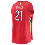 Men's Fanatics Branded Darius Miller Red New Orleans Pelicans Fast Break Replica Player Jersey  Statement Edition  Red