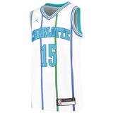 Youth Jordan Brand Kemba Walker White Charlotte Hornets Hardwood Classics Swingman Jersey   White