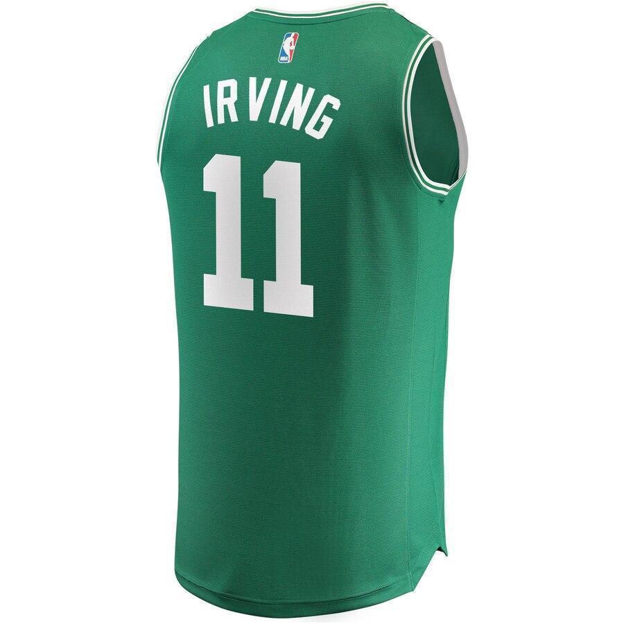 Men's Fanatics Branded Kyrie Irving Kelly Green Boston Celtics Fast Break Replica Player Jersey  Icon Edition  Green