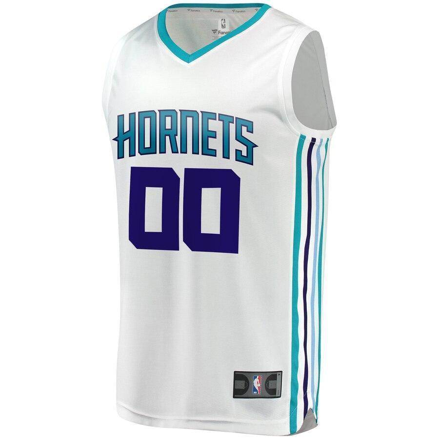 Men's Fanatics Branded White Charlotte Hornets Fast Break Custom Replica Jersey  Association Edition   White