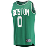 Men's Fanatics Branded Jayson Tatum Green Boston Celtics Fast Break Replica Jersey  Icon Edition  Green