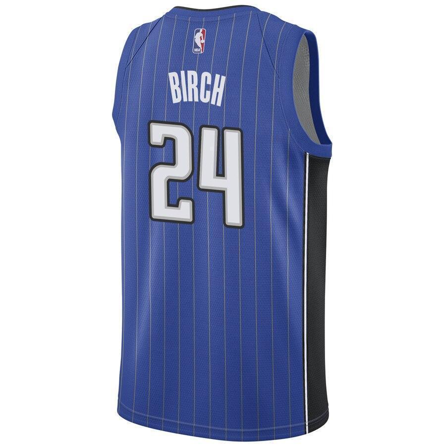 Men's Nike Khem Birch Royal Orlando Magic Swingman Sponsor Patch Jersey  Icon Edition  Blue