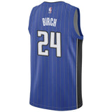 Men's Nike Khem Birch Royal Orlando Magic Swingman Sponsor Patch Jersey  Icon Edition  Blue