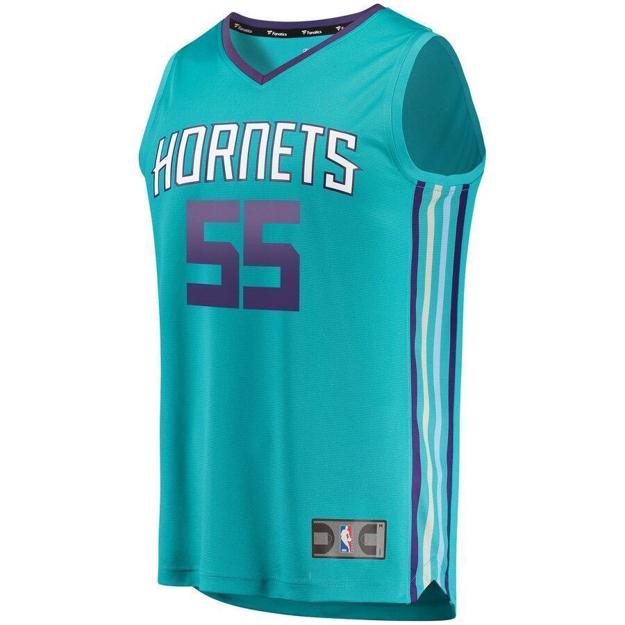Men's Fanatics Branded J.P. Macura Teal Charlotte Hornets Fast Break Replica Jersey – Icon Edition  Aqua