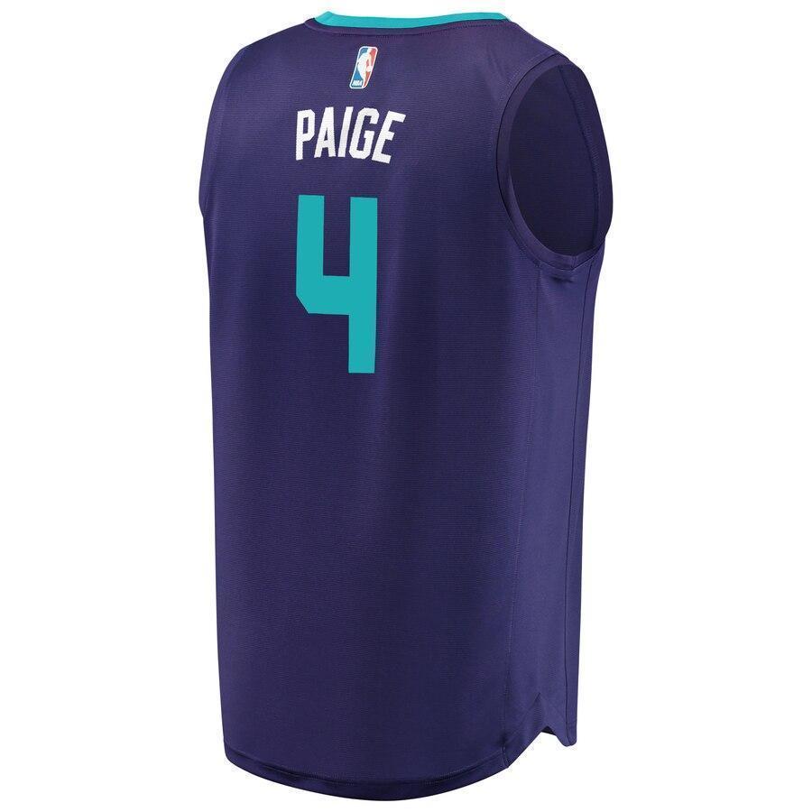 Men's Fanatics Branded Marcus Paige Purple Charlotte Hornets Fast Break Replica Player Jersey  Statement Edition  Purple