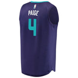 Men's Fanatics Branded Marcus Paige Purple Charlotte Hornets Fast Break Replica Player Jersey  Statement Edition  Purple