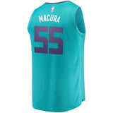 Men's Fanatics Branded J.P. Macura Teal Charlotte Hornets Fast Break Replica Jersey – Icon Edition  Aqua