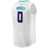 Men's Fanatics Branded Miles Bridges White Charlotte Hornets Fast Break Replica Jersey – Association Edition   White