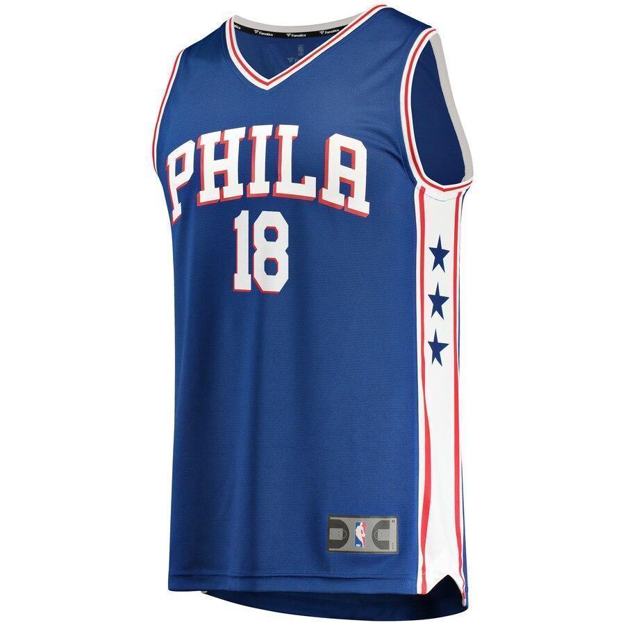 Men's Fanatics Branded Shake Milton Royal Philadelphia 7ers Fast Break Replica Jersey – Icon Edition  Royal
