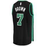 Men's Fanatics Branded Jaylen Brown Black Boston Celtics Fast Break Replica Jersey  Statement Edition  Black