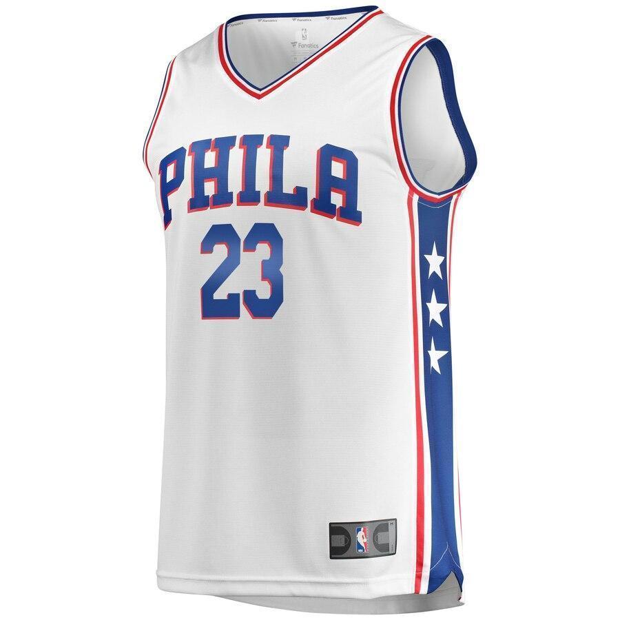 Men's Fanatics Branded Jimmy Butler White Philadelphia 7ers Fast Break Replica Jersey  Association Edition  White