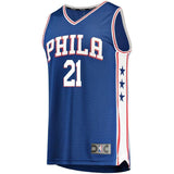 Men's Fanatics Branded Joel Embiid Royal Philadelphia 7ers Fast Break Replica Jersey  Icon Edition  Royal
