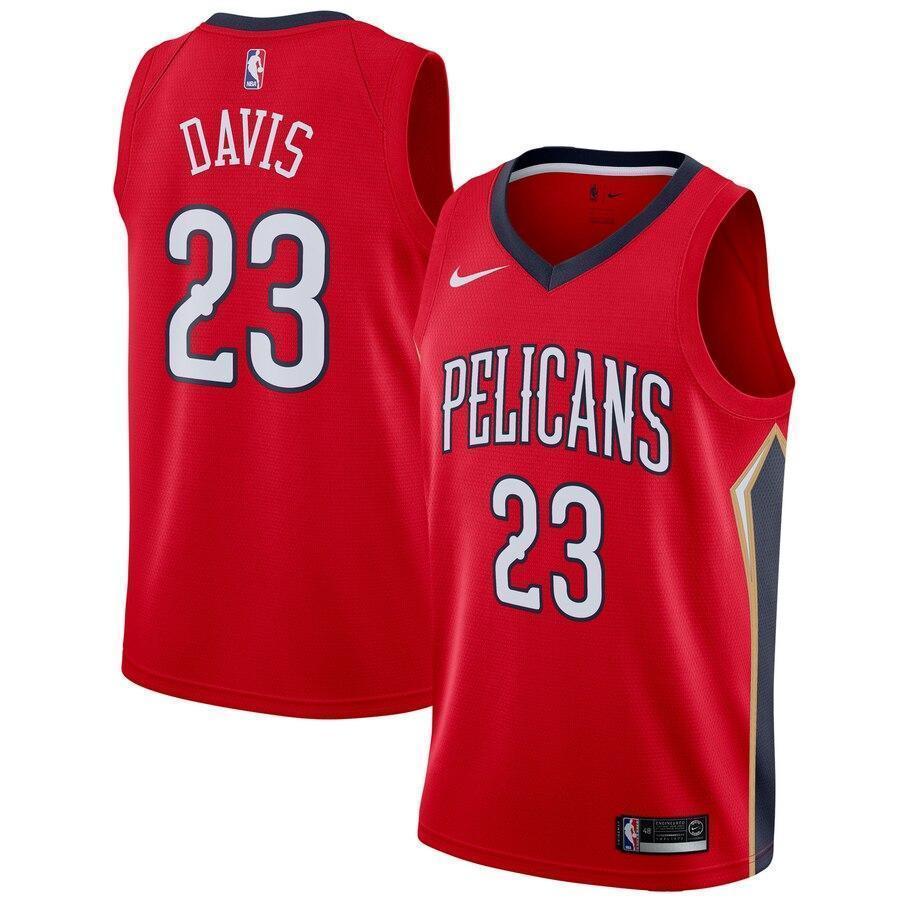 Men's Nike Anthony Davis Red New Orleans Pelicans Swingman Jersey  Statement Edition  Red