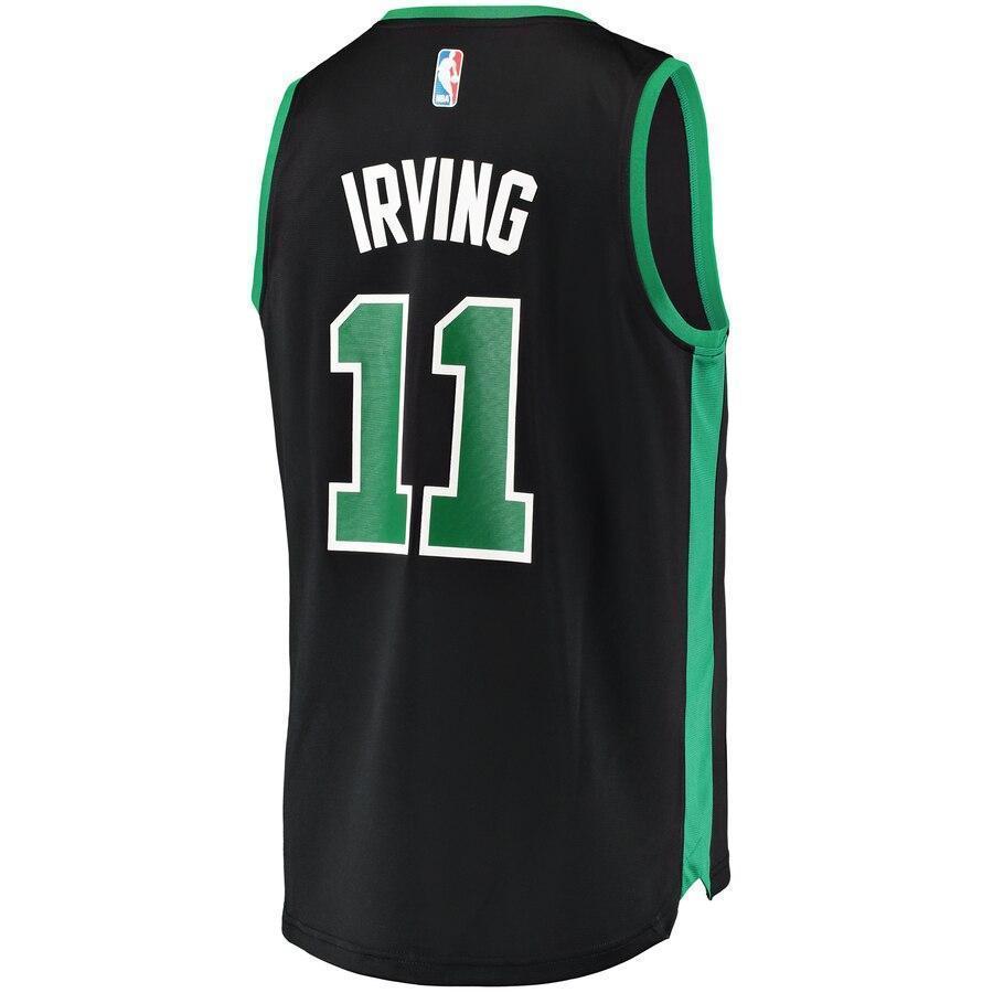 Men's Fanatics Branded Kyrie Irving Black Boston Celtics Fast Break Replica Jersey  Statement Edition  Black