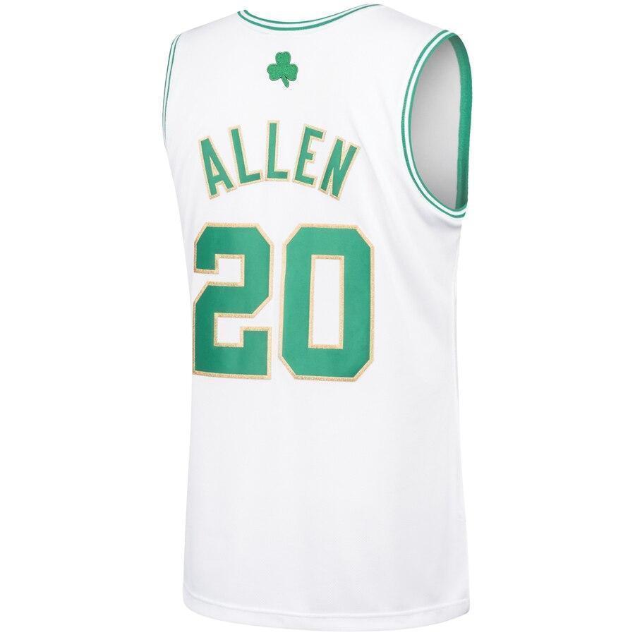 Men's Mitchell & Ness Ray Allen White Boston Celtics  Hardwood Classics Authentic Jersey  White