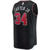 Men's Fanatics Branded Wendell Carter Jr. Black Chicago Bulls Fast Break Alternate Jersey Black