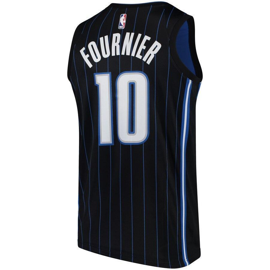 Men's Nike Evan Fournier Black Orlando Magic Swingman Jersey  Statement Edition  Black