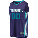Men's Fanatics Branded Purple Charlotte Hornets Fast Break Custom Replica Jersey  Statement Edition  Purple