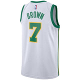 Men's Nike Jaylen Brown White Boston Celtics City Edition Swingman Jersey  White