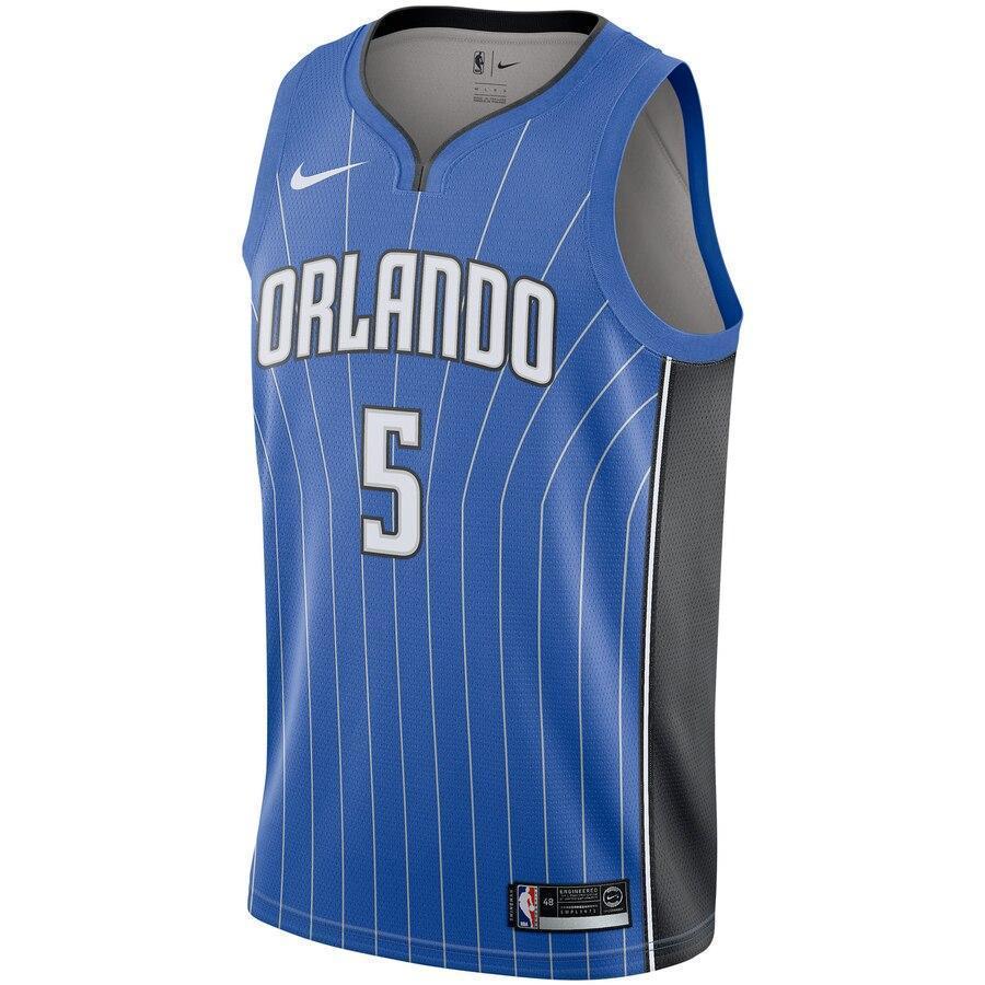 Men's Nike Mohamed Bamba Royal Orlando Magic Swingman Jersey  Blue