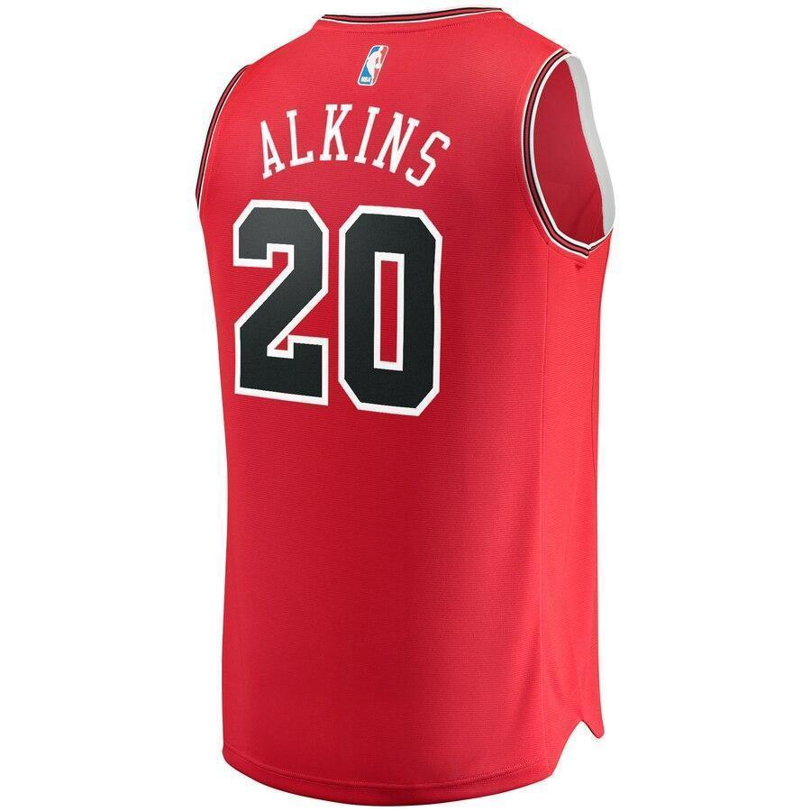 Men's Fanatics Branded Rawle Alkins Red Chicago Bulls Fast Break Replica Jersey – Icon Edition  Red