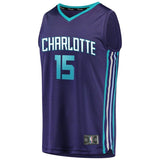 Men's Fanatics Branded Kemba Walker Purple Charlotte Hornets Fast Break Replica Jersey  Statement Edition  Purple