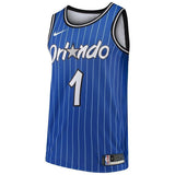 Men's Nike Jonathan Isaac Blue Orlando Magic Hardwood Classics Swingman Jersey  Blue