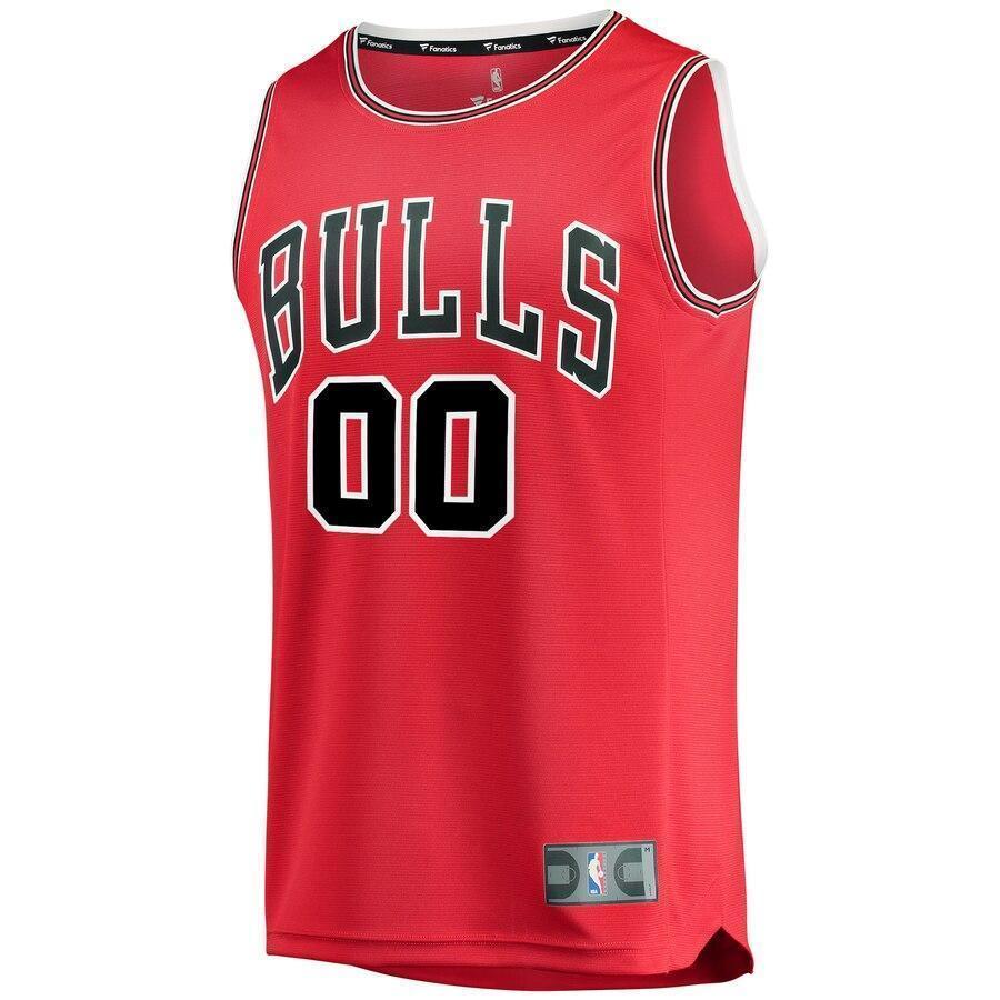 Men's Fanatics Branded Red Chicago Bulls Fast Break Custom Replica Jersey  Icon Edition  Red