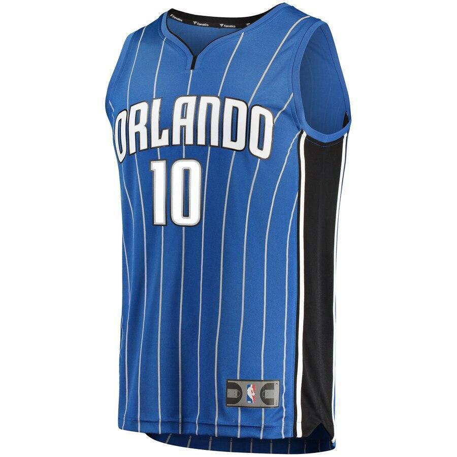 Men's Fanatics Branded Evan Fournier Blue Orlando Magic Fast Break Replica Jersey  Icon Edition  Blue