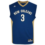 Mens New Orleans Pelicans Omer Asik adidas Navy Blue Replica Road Jersey  Blue
