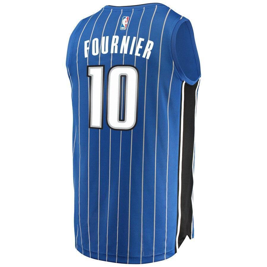 Men's Fanatics Branded Evan Fournier Blue Orlando Magic Fast Break Replica Jersey  Icon Edition  Blue