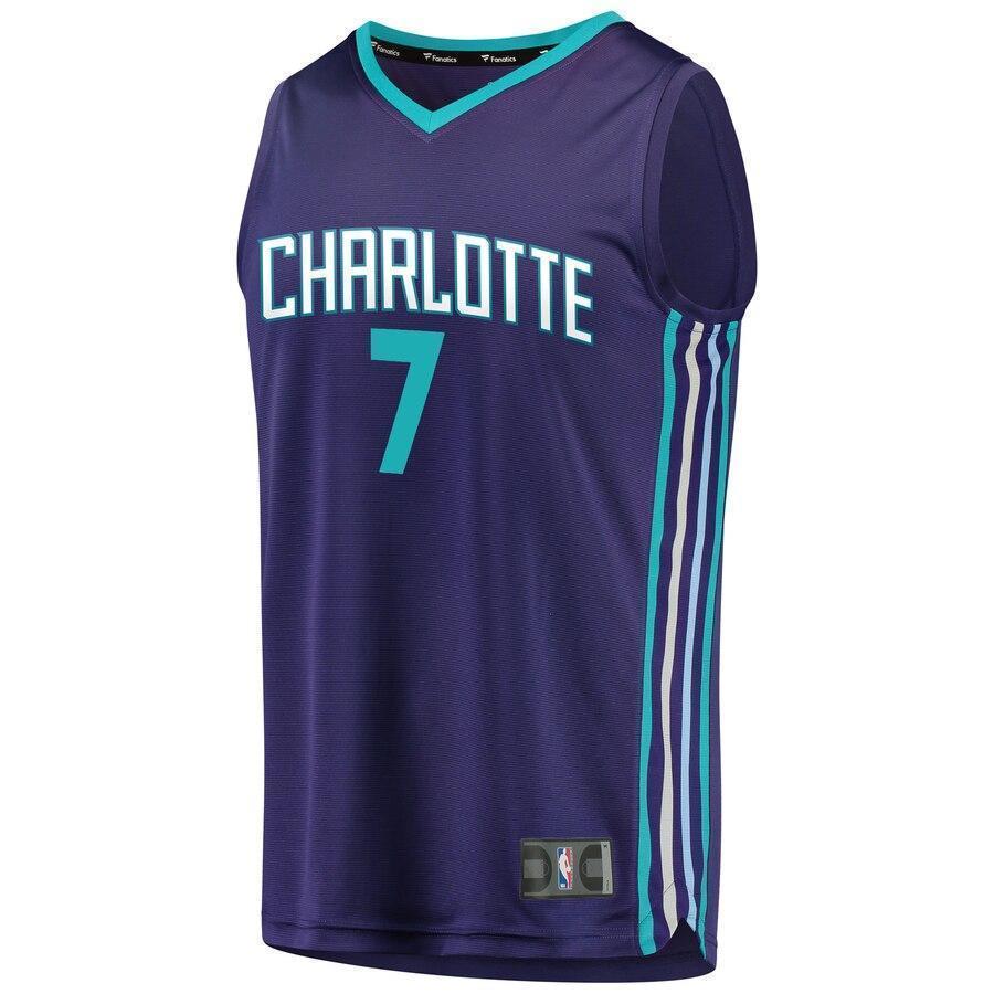 Men's Fanatics Branded Dwayne Bacon Purple Charlotte Hornets Fast Break Replica Player Jersey  Statement Edition  Purple