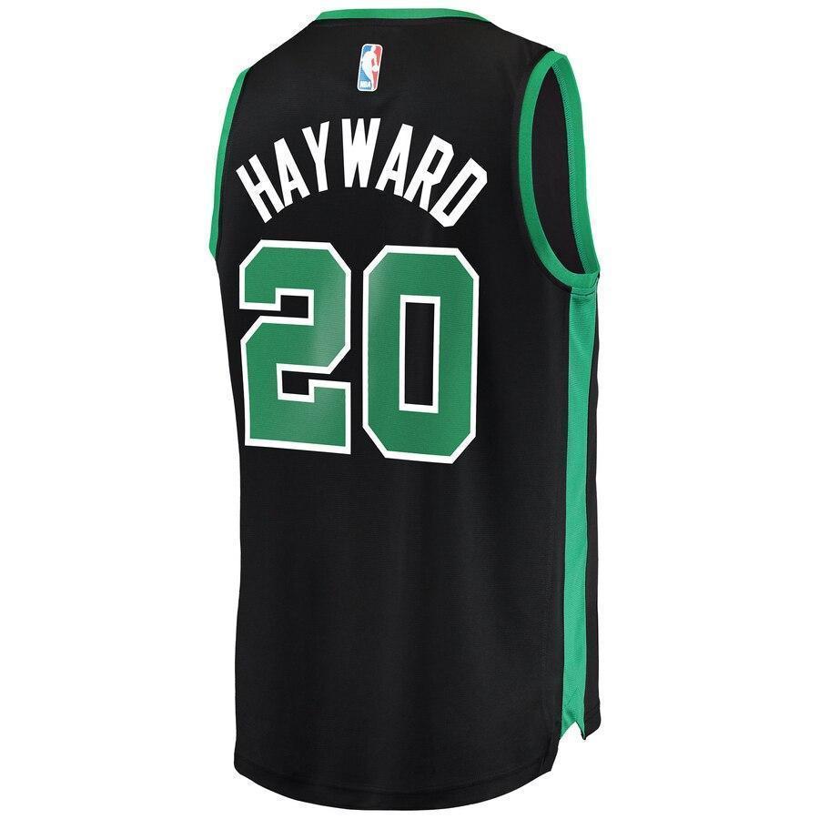 Men's Fanatics Branded Gordon Hayward Black Boston Celtics Fast Break Replica Jersey  Statement Edition  Black