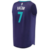 Men's Fanatics Branded Dwayne Bacon Purple Charlotte Hornets Fast Break Replica Player Jersey  Statement Edition  Purple