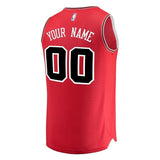 Youth Fanatics Branded Red Chicago Bulls Fast Break Custom Replica Jersey  Icon Edition  Red