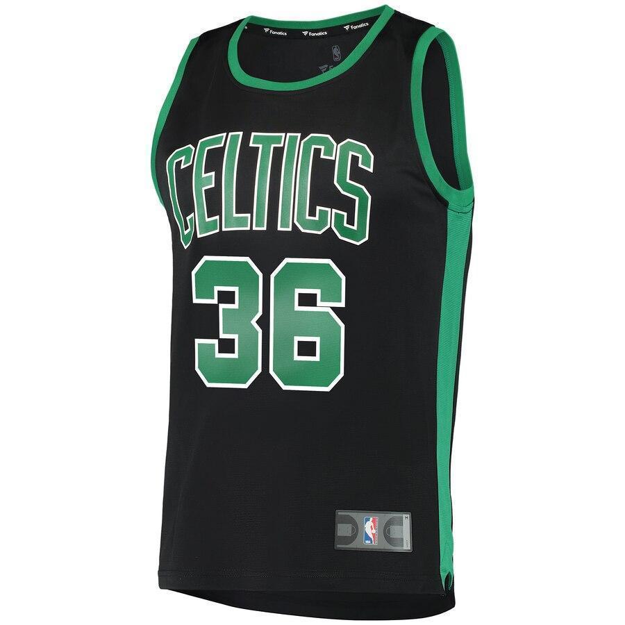 Men's Fanatics Branded Marcus Smart Black Boston Celtics Fast Break Replica Jersey  Statement Edition – Black