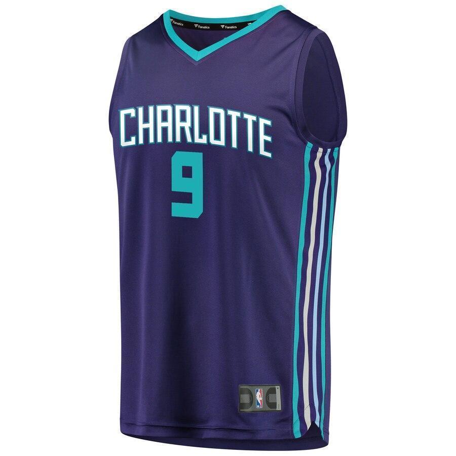 Men's Fanatics Branded Bismack Biyombo Purple Charlotte Hornets Fast Break Replica Player Jersey  Statement Edition  Purple