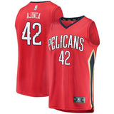 Men's Fanatics Branded Alexis Ajinca Red New Orleans Pelicans Fast Break Replica Player Jersey  Statement Edition  Red