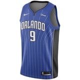 Men's Nike Nikola Vucevic Royal Orlando Magic Swingman Sponsor Patch Jersey  Icon Edition Blue
