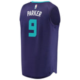 Men's Fanatics Branded Tony Parker Purple Charlotte Hornets Fast Break Replica Player Jersey  Statement Edition  Purple