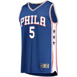 Men's Fanatics Branded Amir Johnson Royal Philadelphia 7ers Fast Break Replica Player Jersey  Icon Edition  Royal