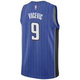 Men's Nike Nikola Vucevic Royal Orlando Magic Swingman Sponsor Patch Jersey  Icon Edition Blue