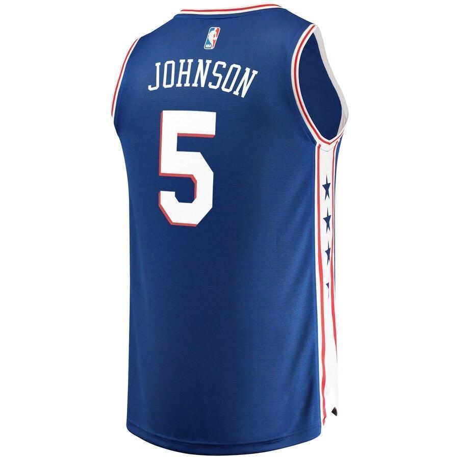 Men's Fanatics Branded Amir Johnson Royal Philadelphia 7ers Fast Break Replica Player Jersey  Icon Edition  Royal