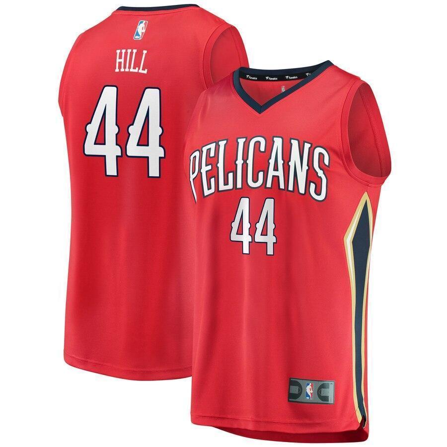 Men's Fanatics Branded Solomon Hill Red New Orleans Pelicans Fast Break Replica Player Jersey  Statement Edition  Red