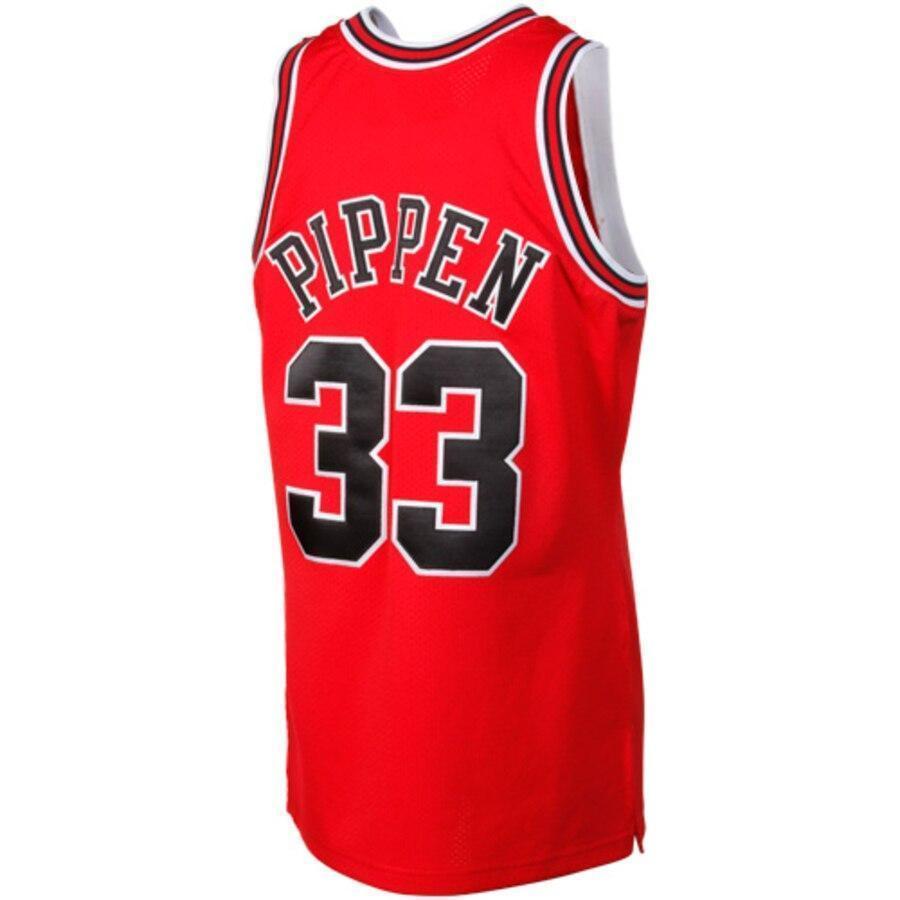Mitchell & Ness Scottie Pippen Chicago Bulls  Throwback Authentic Jersey  Red
