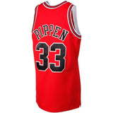 Mitchell & Ness Scottie Pippen Chicago Bulls  Throwback Authentic Jersey  Red
