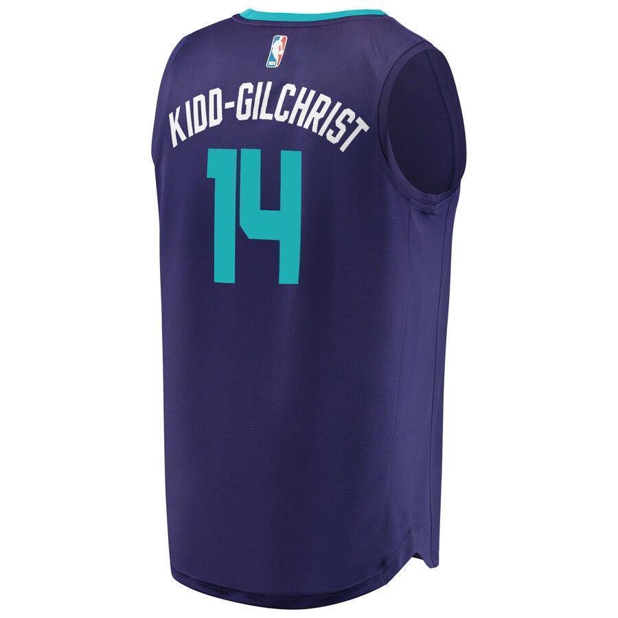 Men's Fanatics Branded Michael KiddGilchrist Purple Charlotte Hornets Fast Break Replica Player Jersey  Statement Edition  Purple