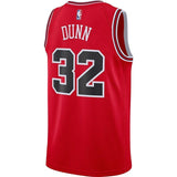Men's Nike Kris Dunn Red Chicago Bulls Replica Swingman Jersey  Icon Edition  Red
